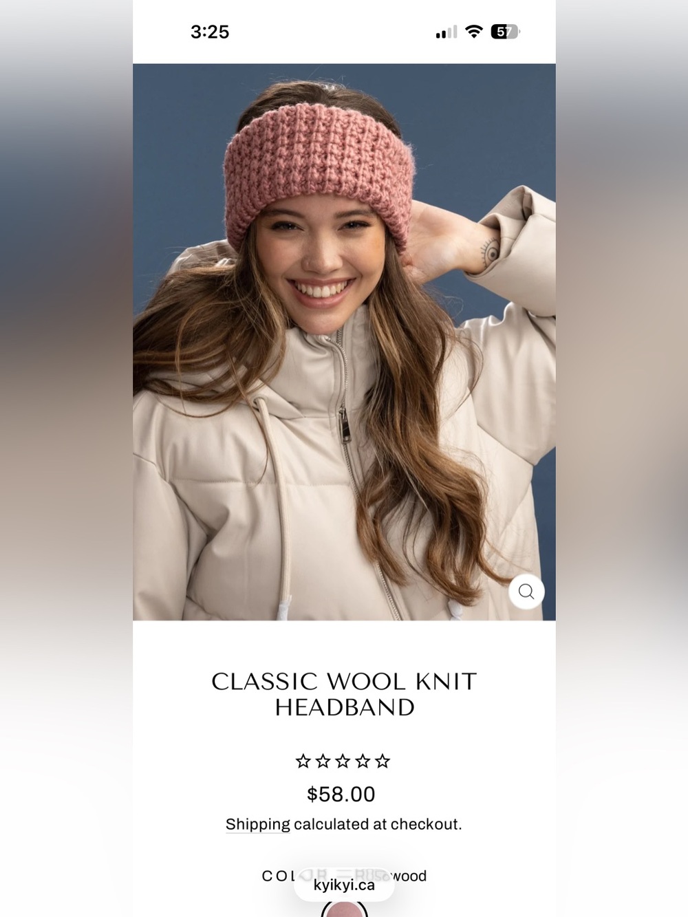 NWT Kyi Kyi Knit Headband with Pom Pom